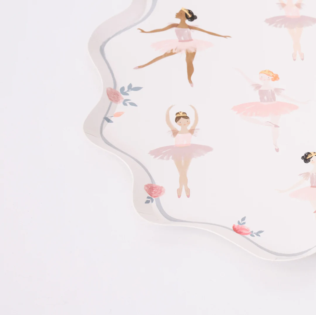 Ballerina Plates (x 8)