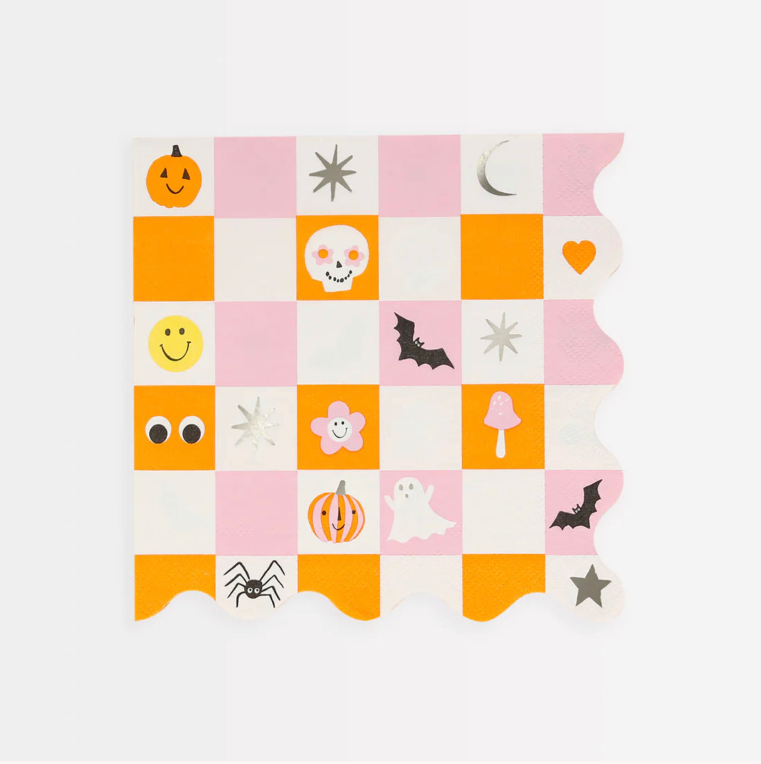 Groovy Halloween Icon Large Napkins (x 16)