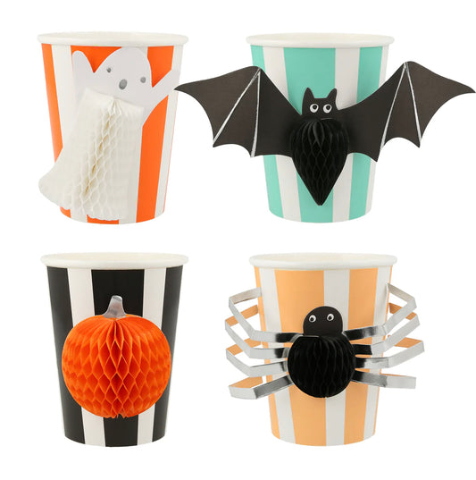 Halloween Honeycomb Cups (x 8)