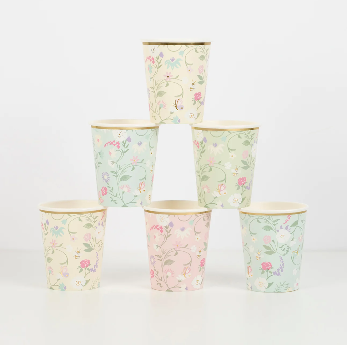 Laduree Paris Floral Cups (x 8)