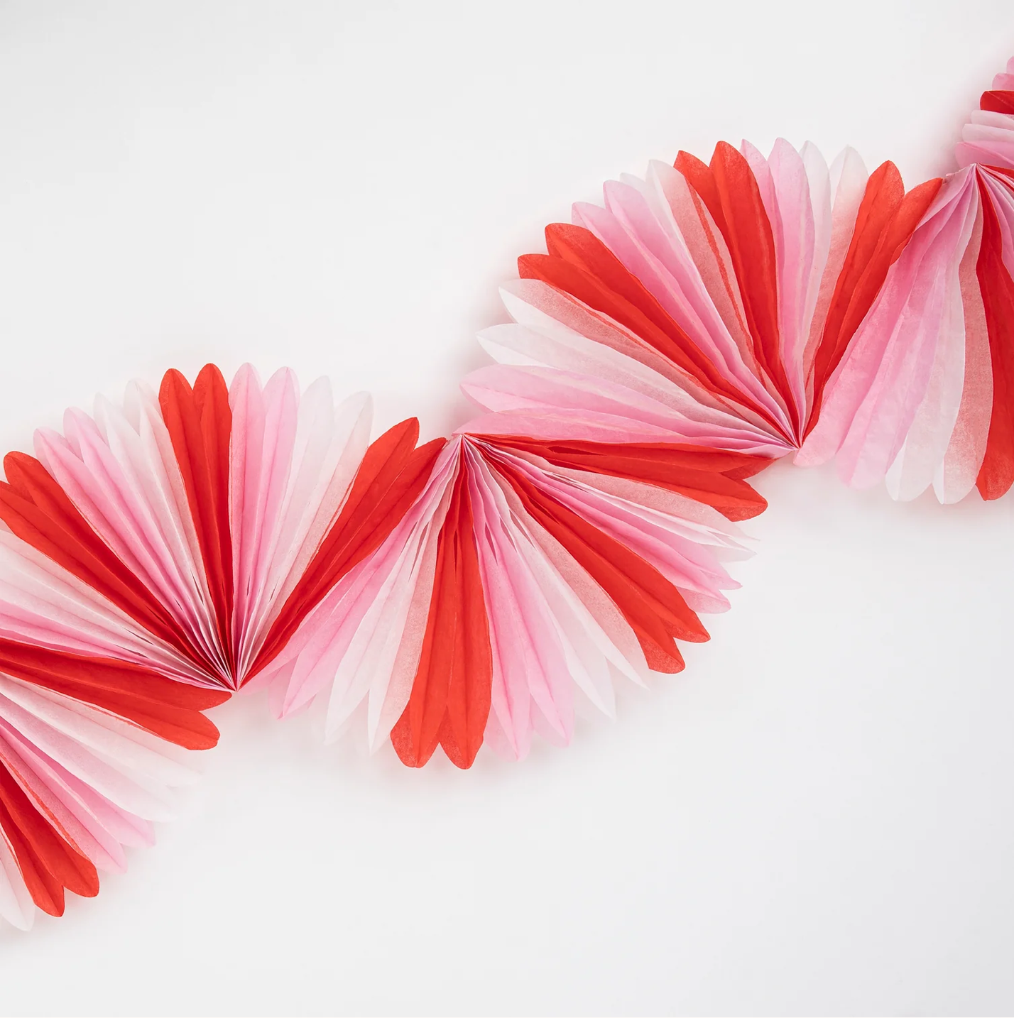 Candy Cane Stripe Honeycomb Garland