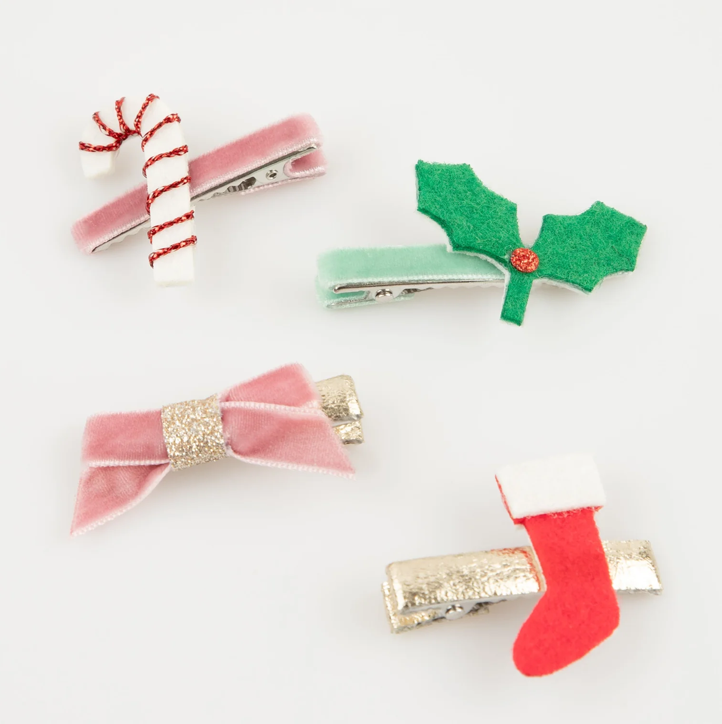 Christmas Icon Hair Clips (x 8)