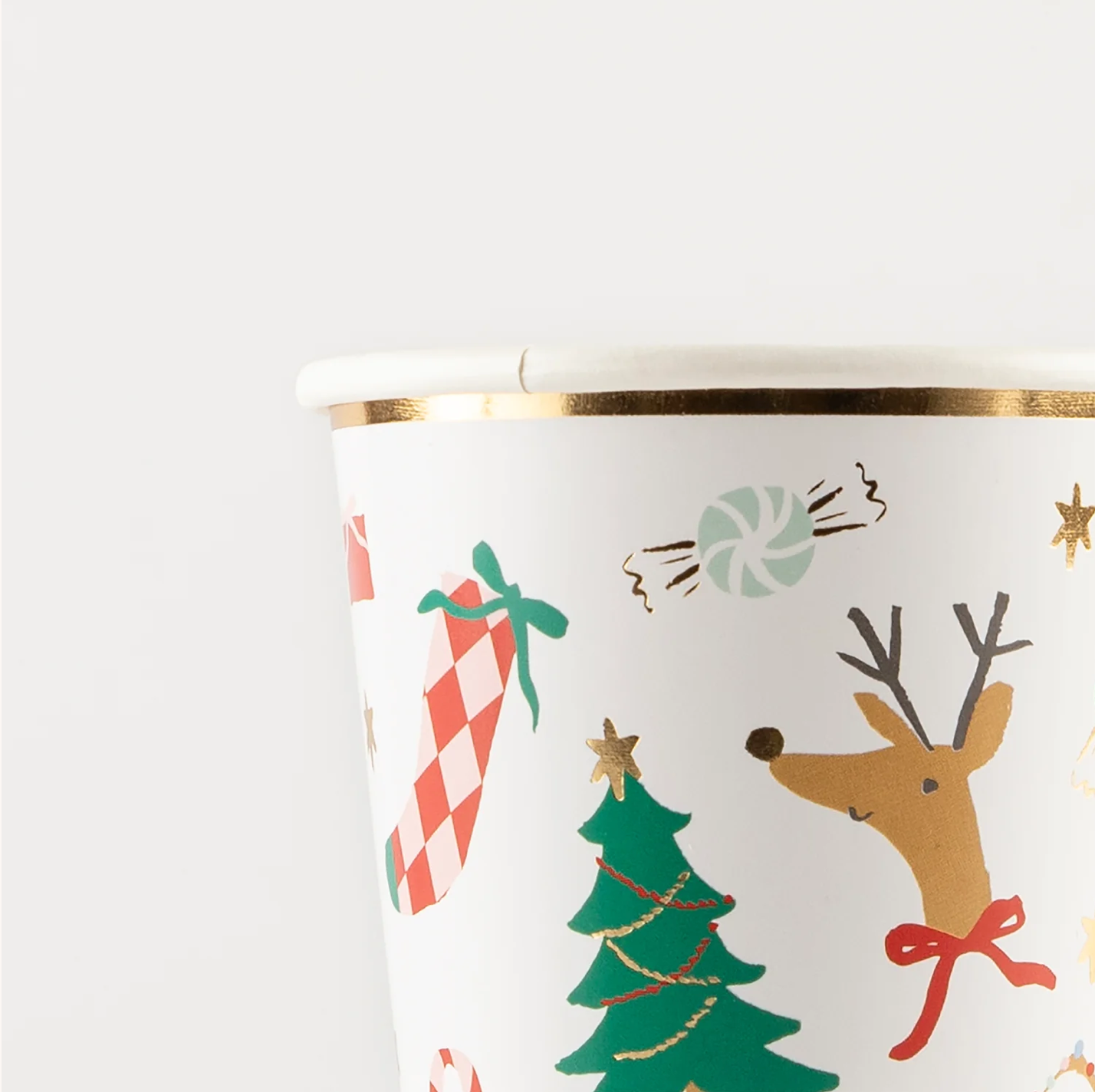 Jolly Christmas Cups (x 8)