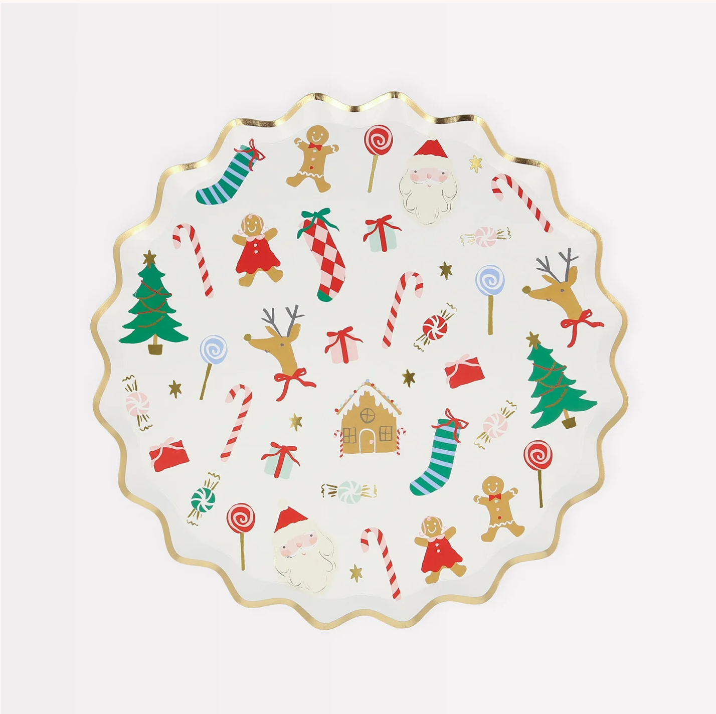 Jolly Christmas Side Plates (x 8)