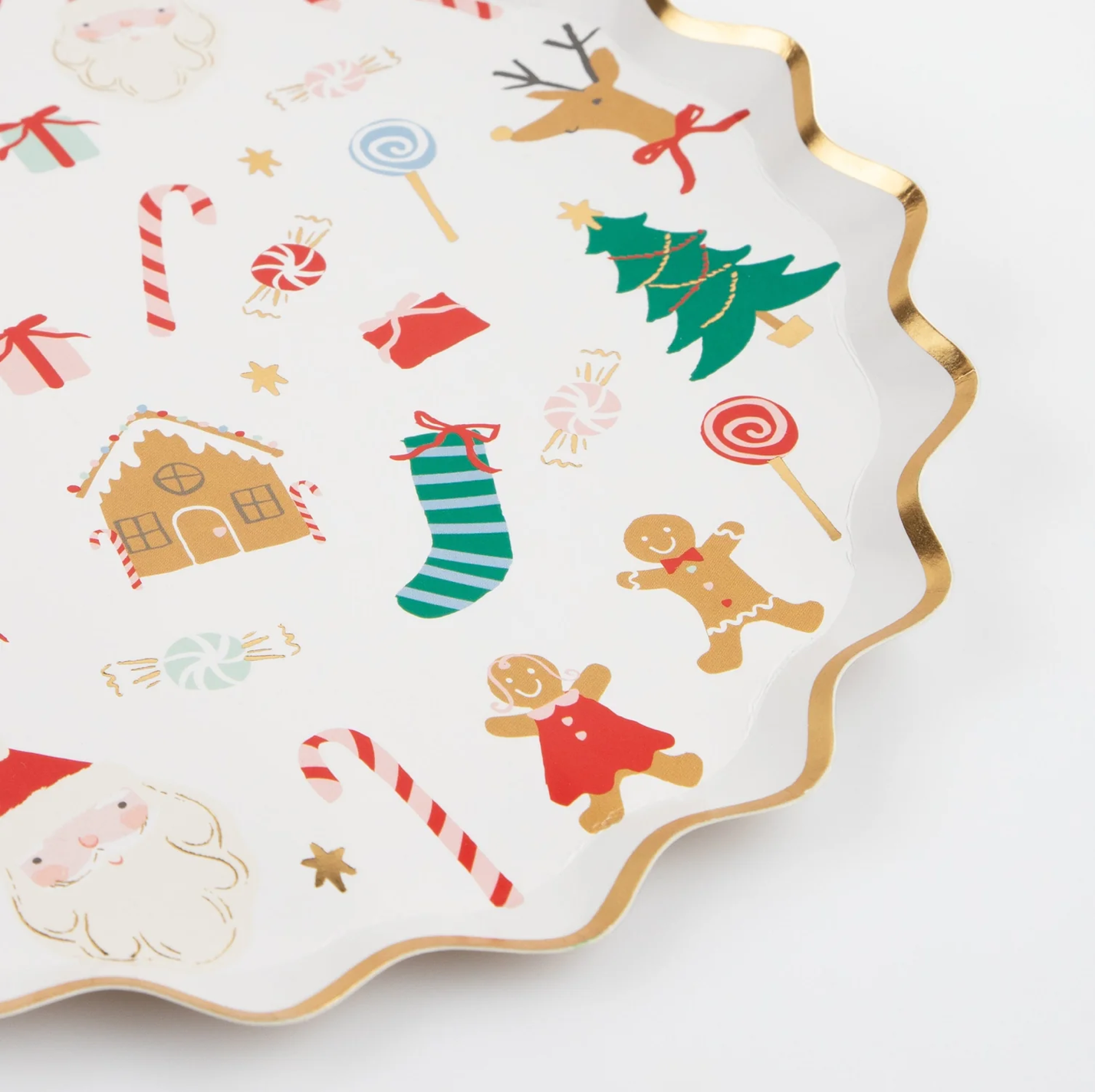 Jolly Christmas Side Plates (x 8)