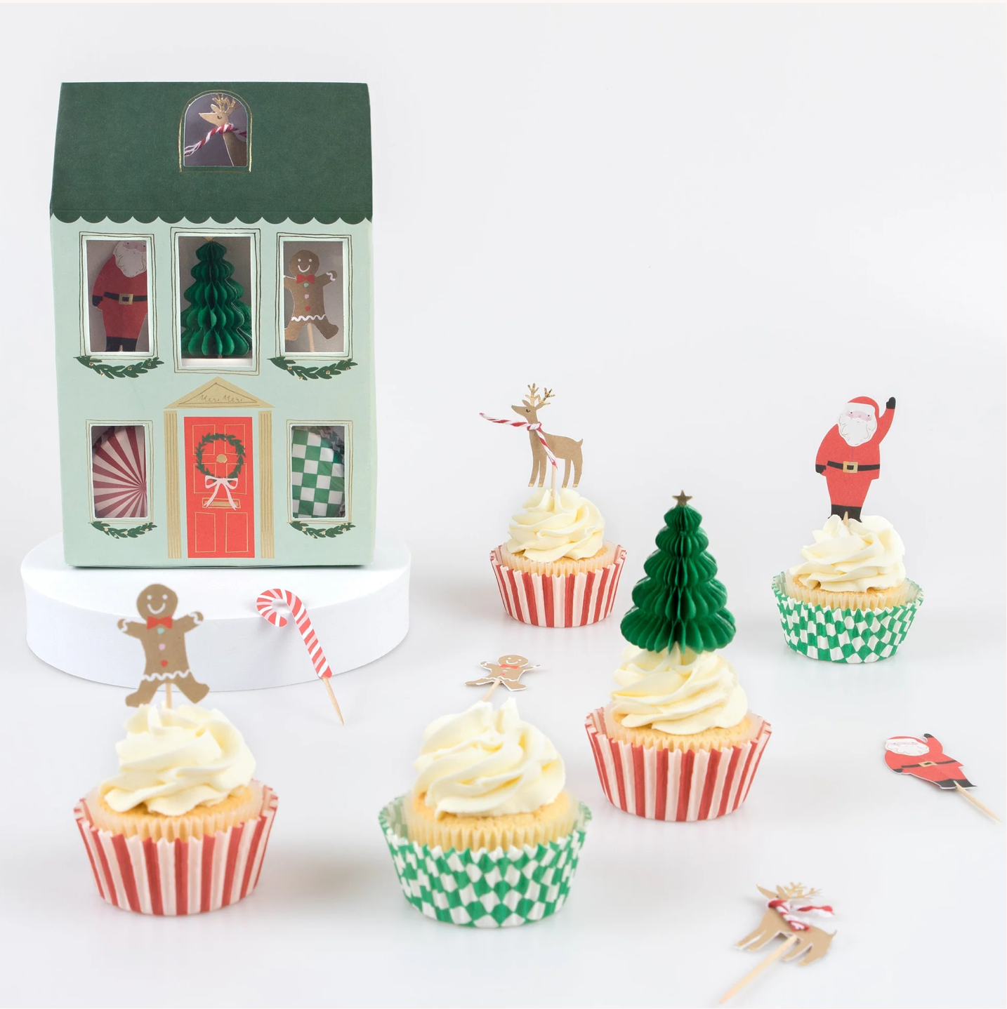 Festive House Cupcake Kit (x 24 toppers)