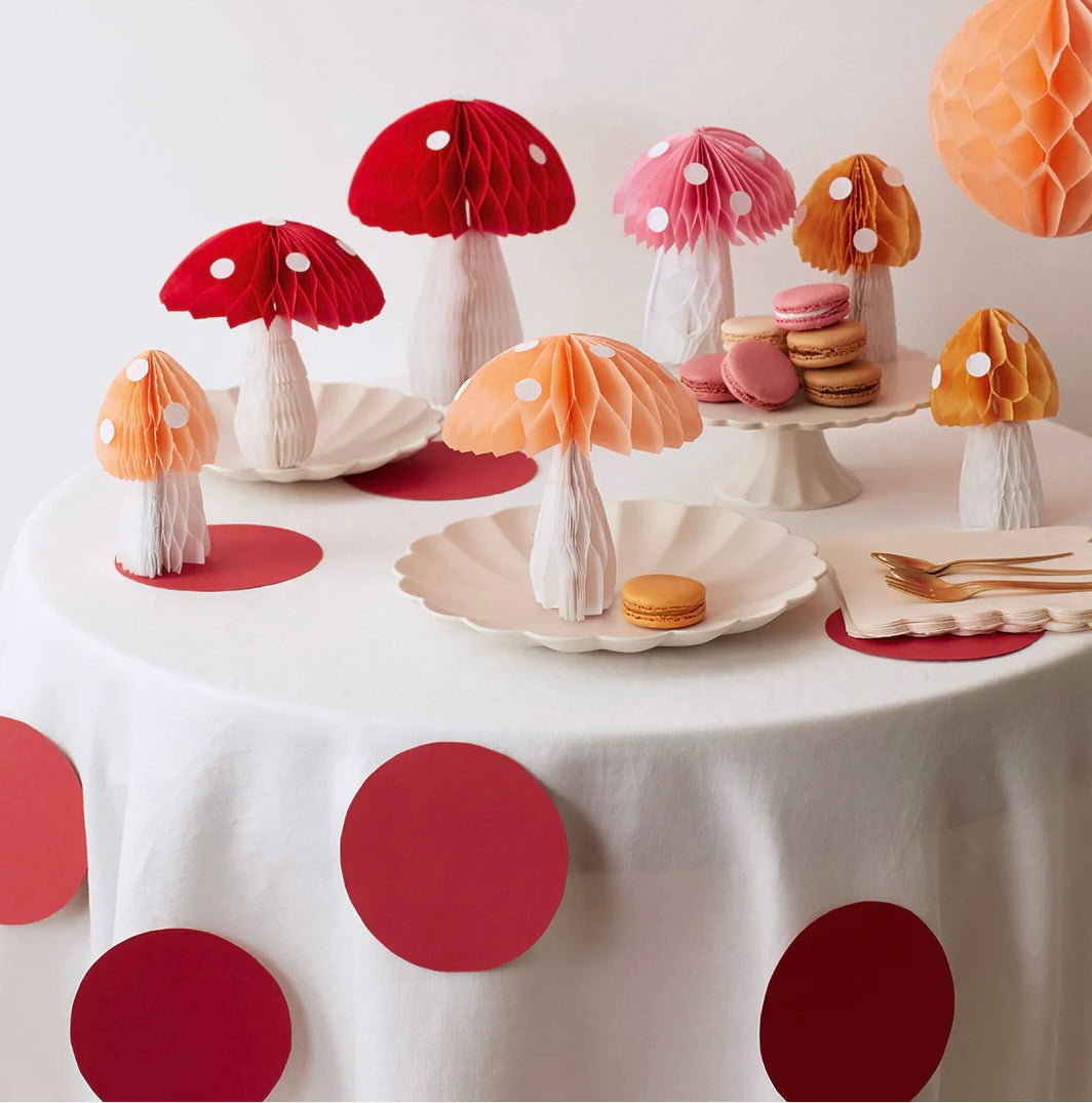 Honeycomb Mushroom Decoration (x10)