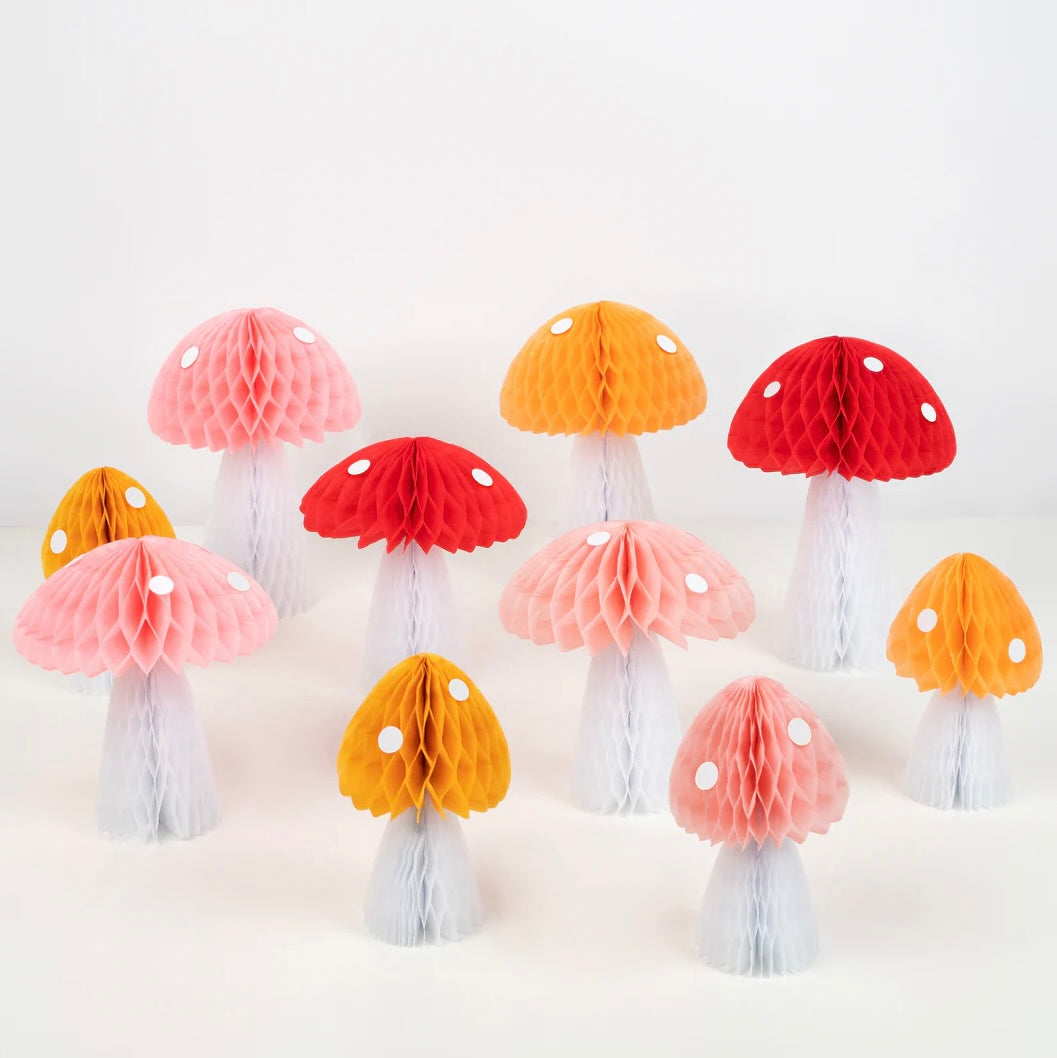 Honeycomb Mushroom Decoration (x10)