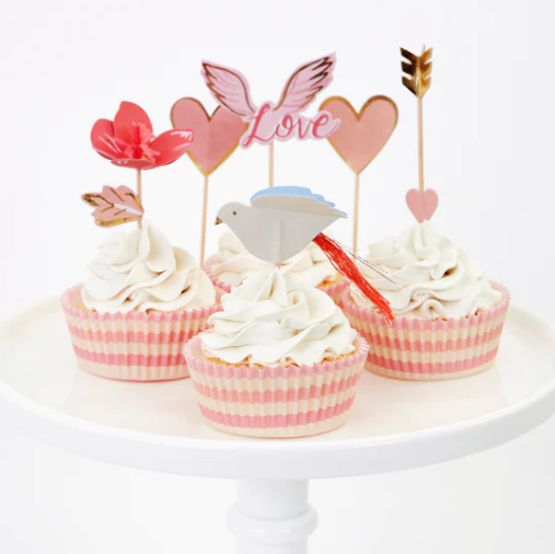 Valentine Cupcake Kit (x 24 toppers)