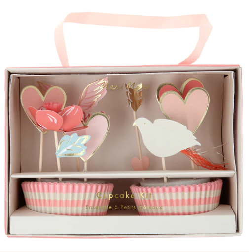 Valentine Cupcake Kit (x 24 toppers)