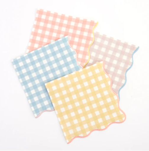 Gingham Small Napkins (x20)