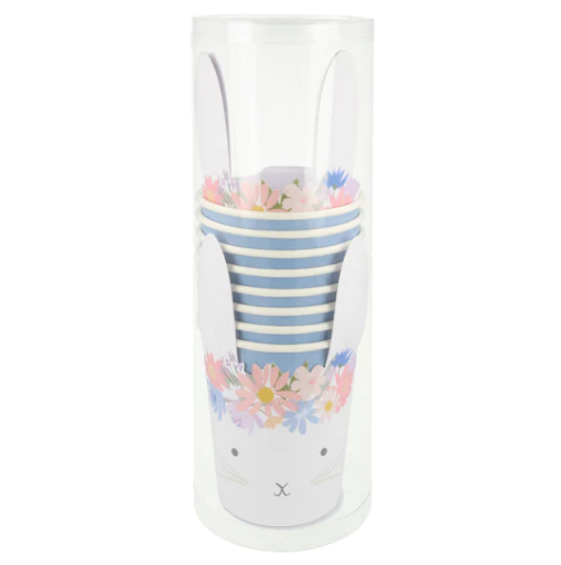 Spring Floral Party Cups (x 8)