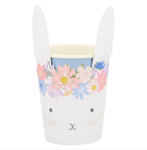 Spring Floral Party Cups (x 8)