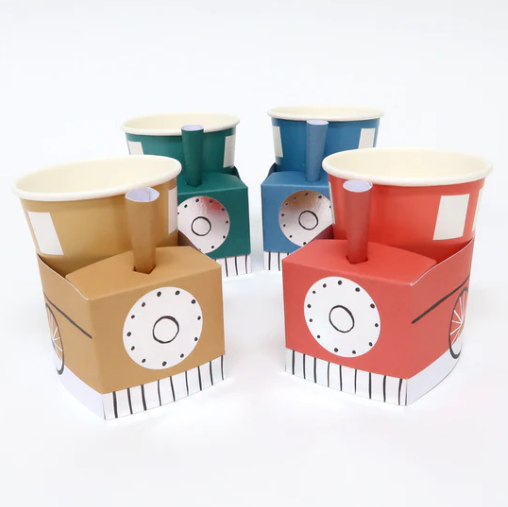 Train Cups (x 8)