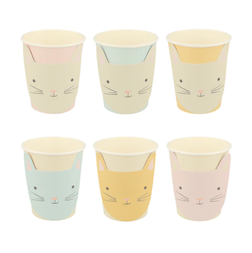 Cute Kitten Cups (x 8)