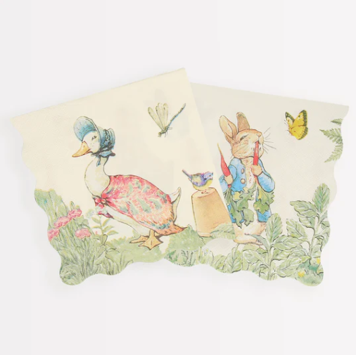 Peter Rabitt In The Garden Large Napkins (x16)