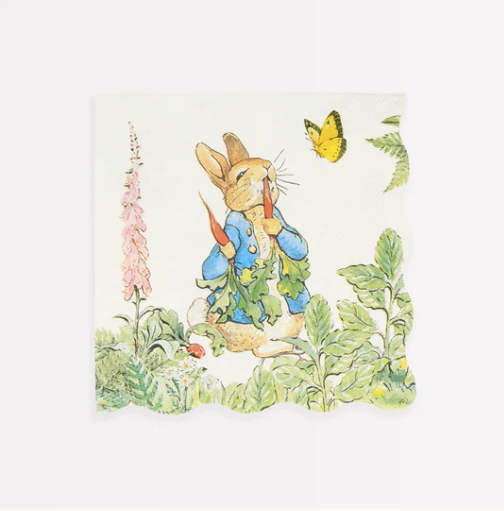 Peter Rabitt In The Garden Large Napkins (x16)