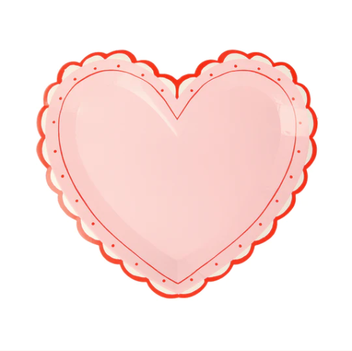 Lacy Heart Small Plates (x8)