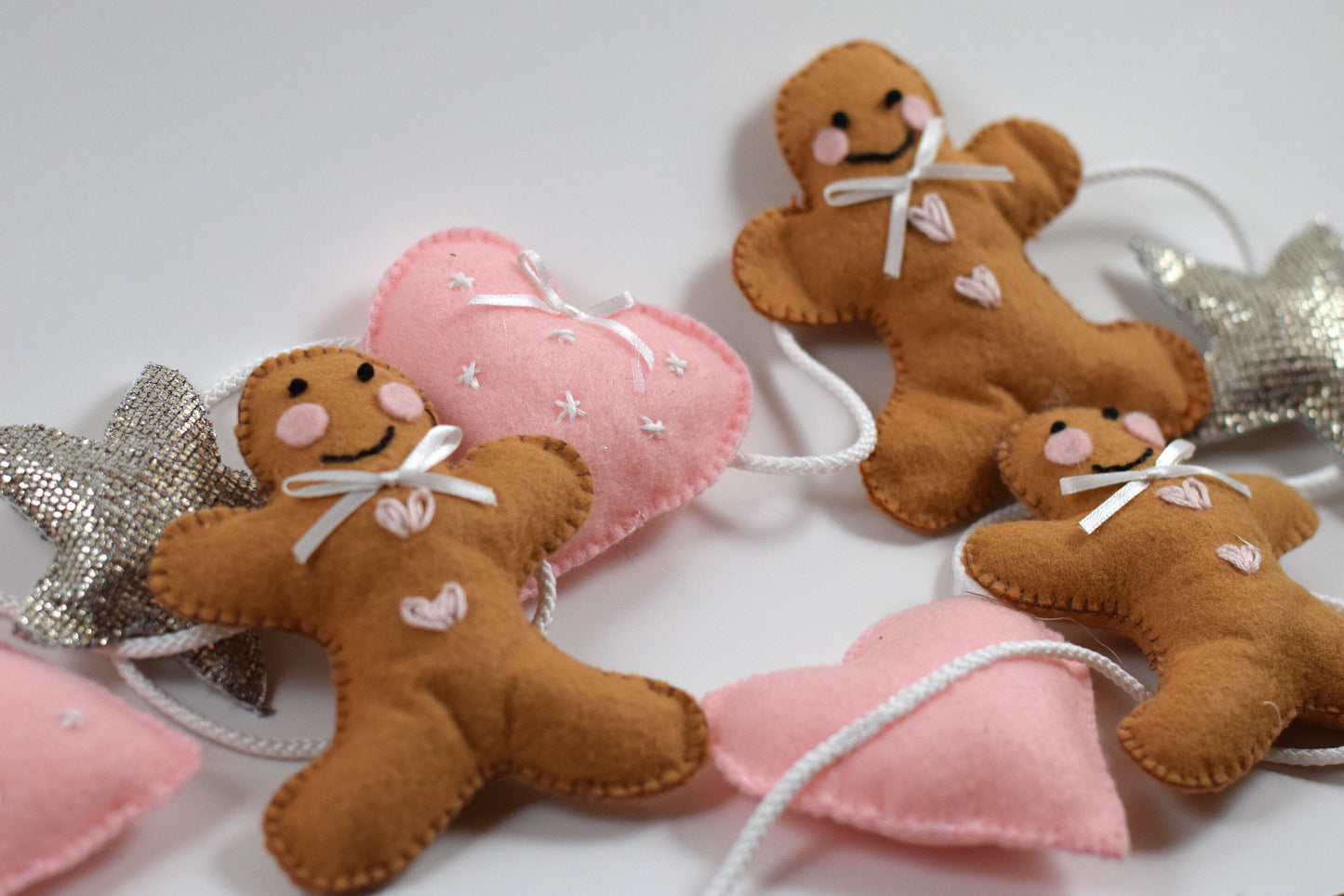 Gingerbread Man Felt Garland