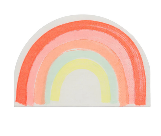 Neon Rainbow Large Napkins (x20)