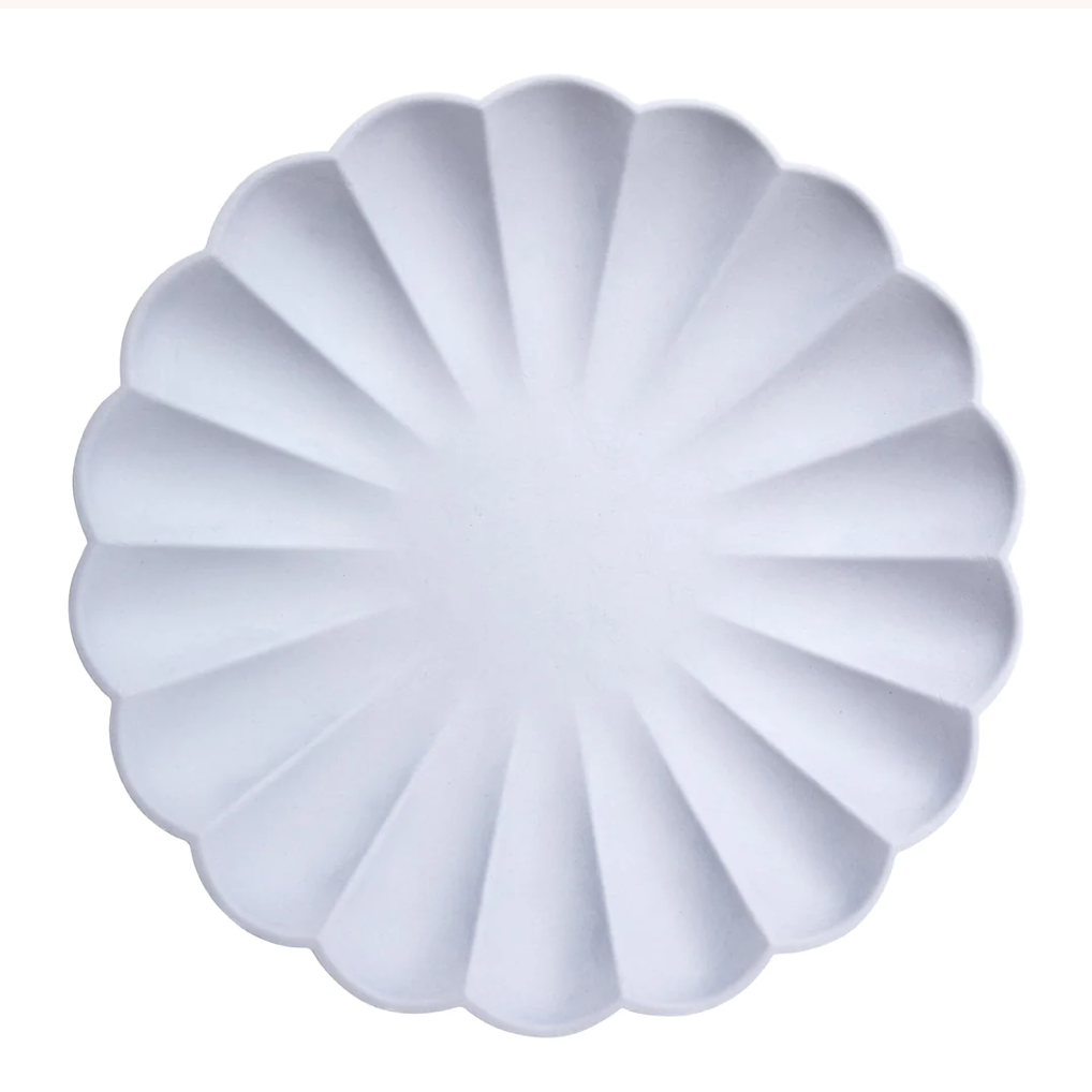 Large Soft Lilac Compostable Plates (x 8)