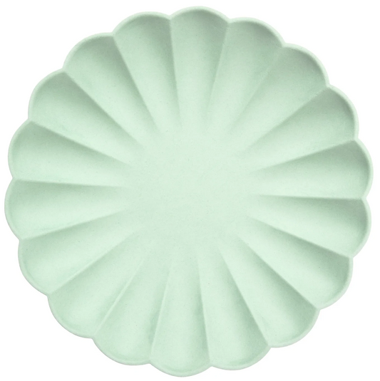 Large Mint Sorbet Compostable Plates (x 8)