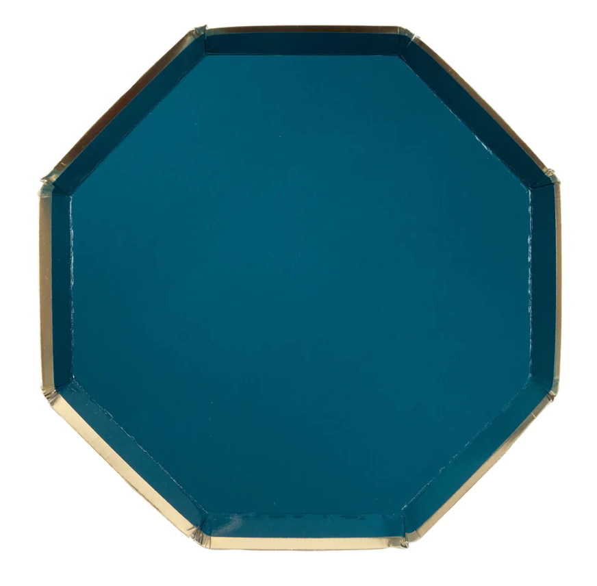 Dark Teal Side Plates (x8)