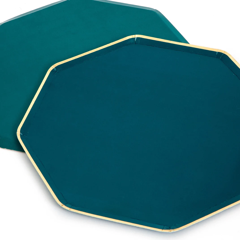 Dark Teal Side Plates (x8)