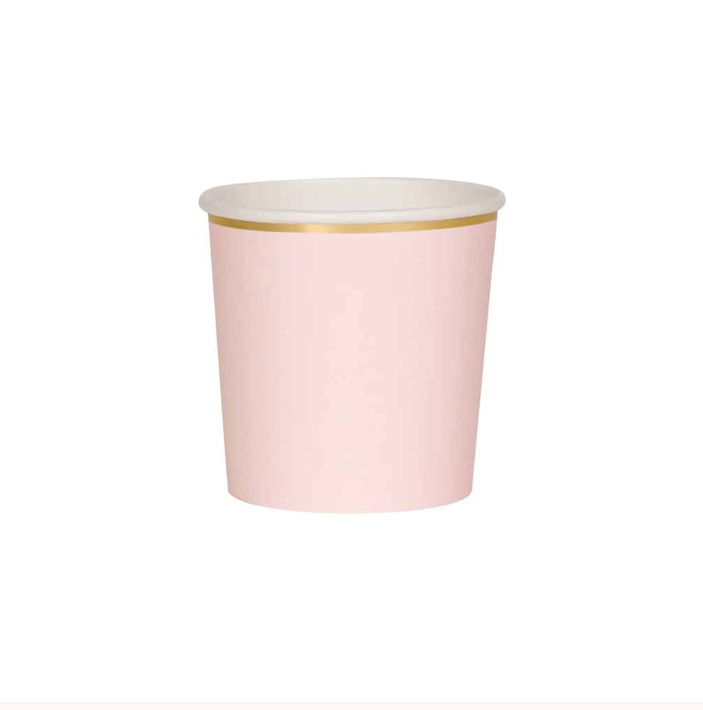 Dusky Pink Tumbler Cups (x 8)