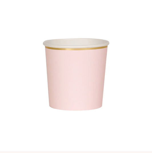 Dusky Pink Tumbler Cups (x 8)