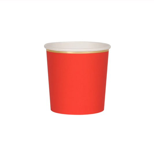 Red Tumbler Cups (x 8)