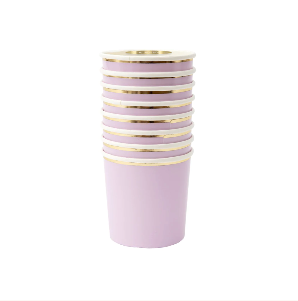 Lilac Tumbler Cups (x 8)