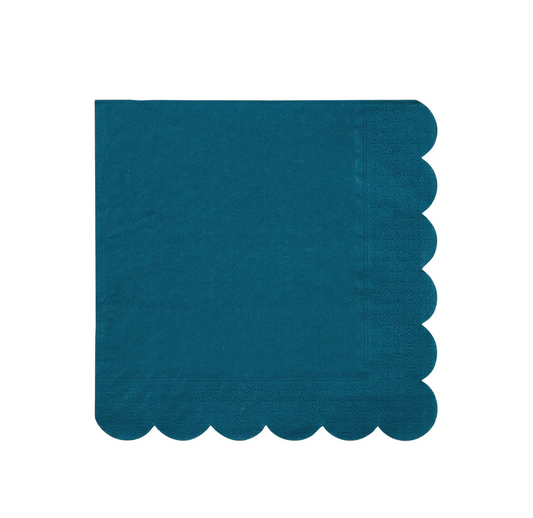 Dark Teal Large Napkins (x 20)