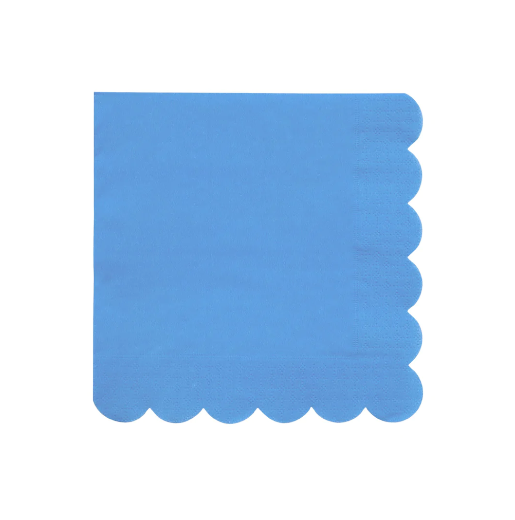 Bright Blue Large Napkins (x 20)