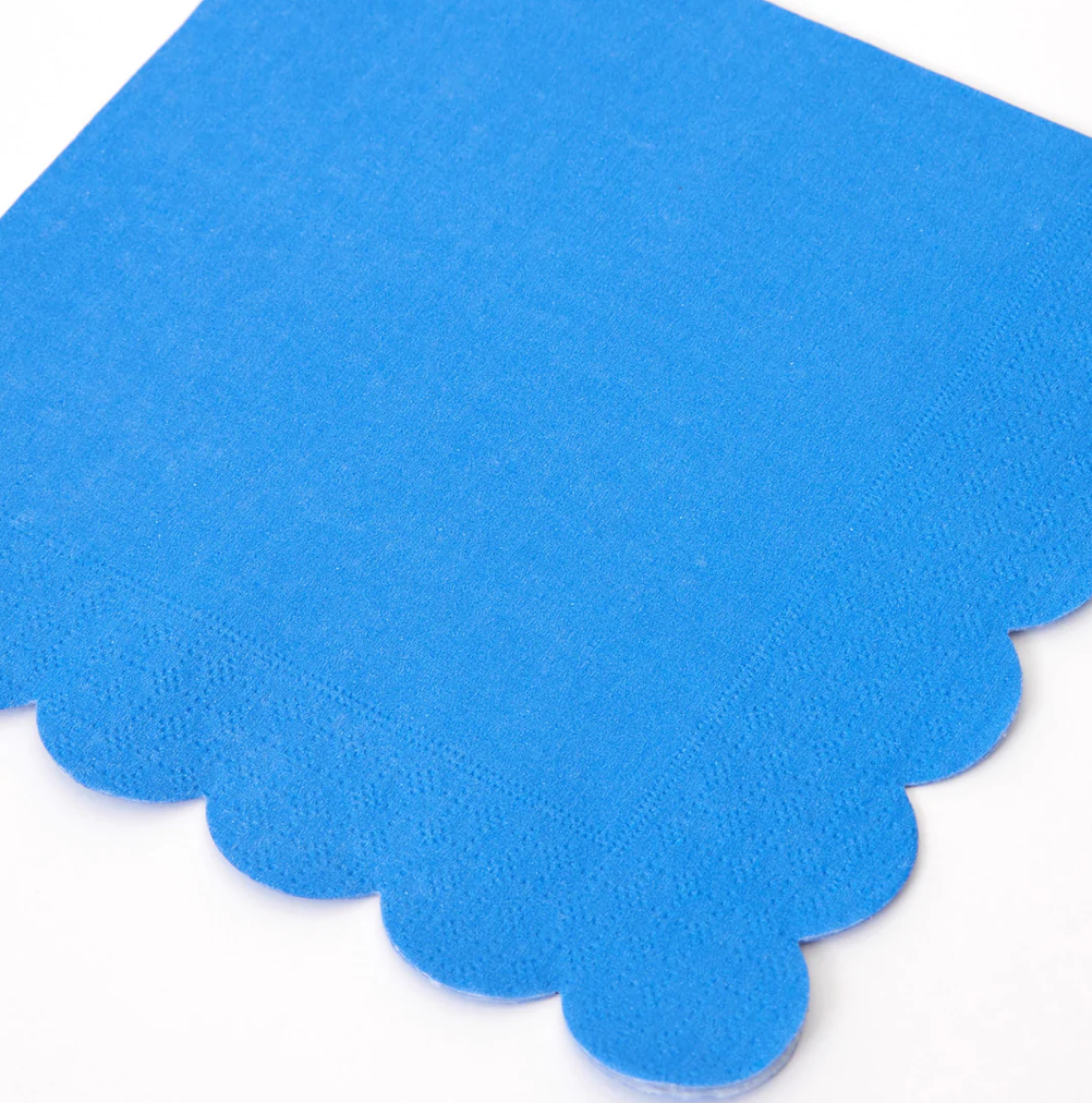 Bright Blue Large Napkins (x 20)