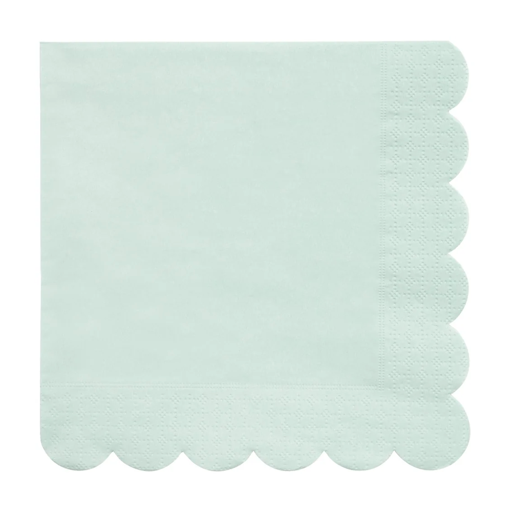 Large Mint Sorbet Paper Napkins (x 20)