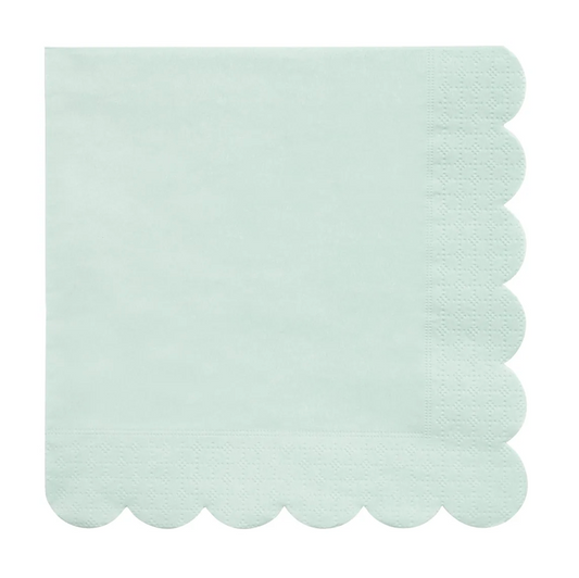 Large Mint Sorbet Paper Napkins (x 20)