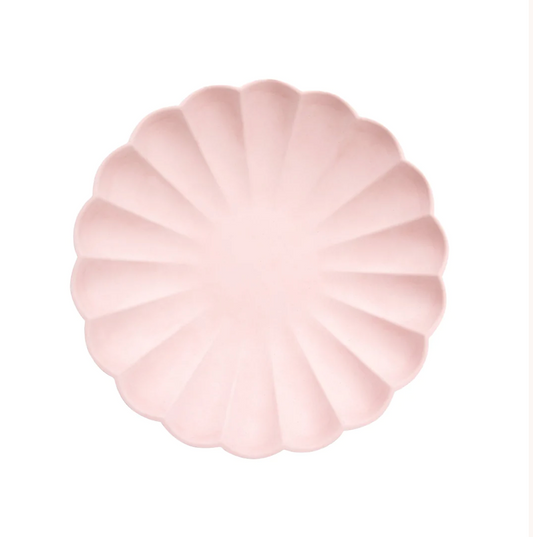 Small Candy Pink Compostable Plates (x 8)