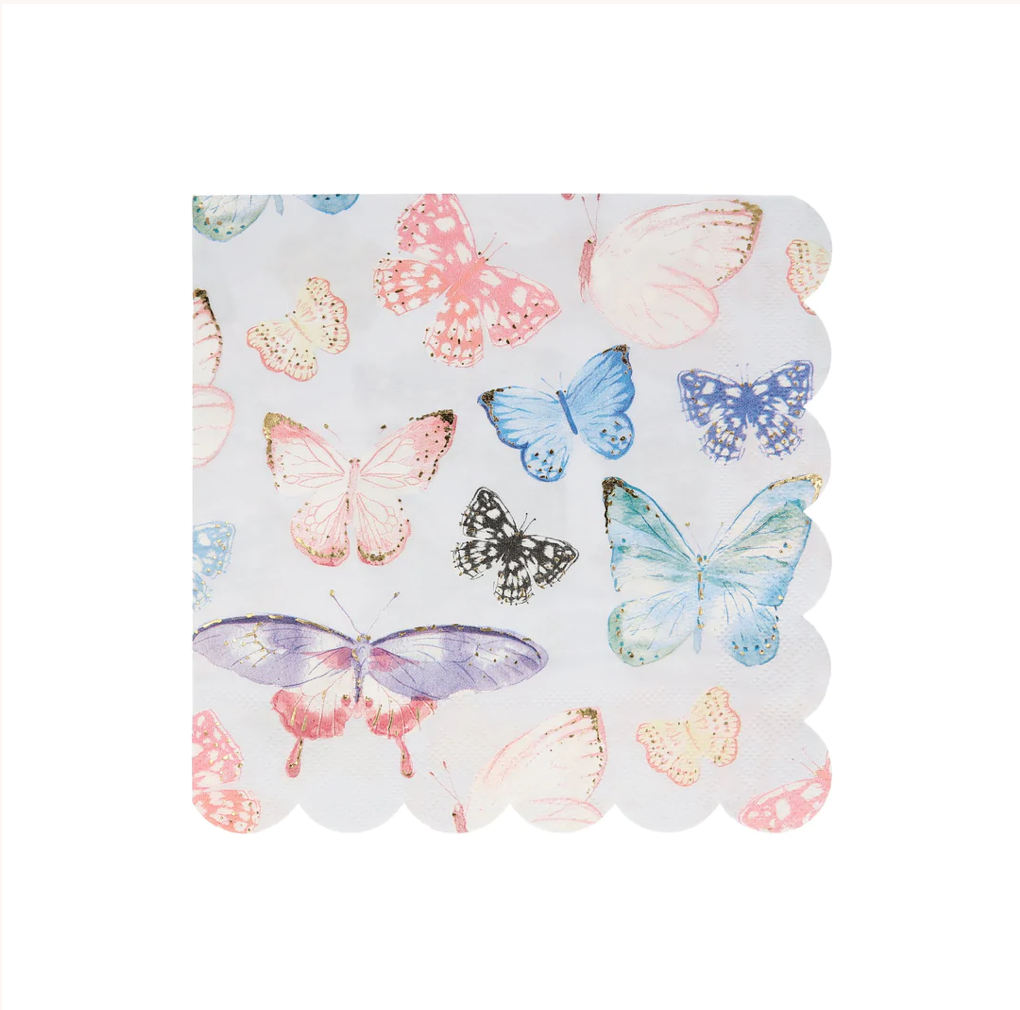 Butterfly Large Napkins (x 16)