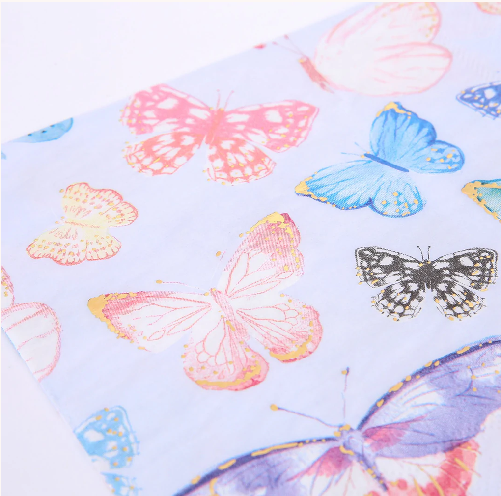 Butterfly Large Napkins (x 16)