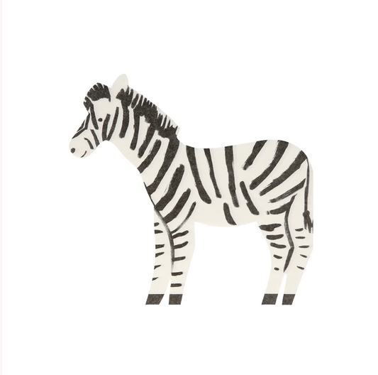 Safari Zebra Napkins (x 20)