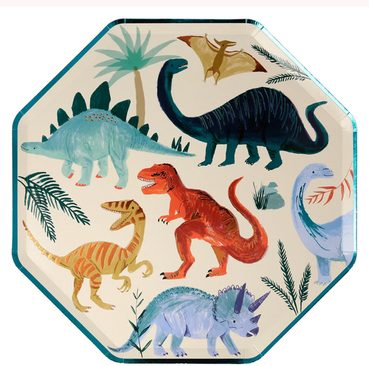 Dinosaur Kingdom Dinner Plates (x 8)