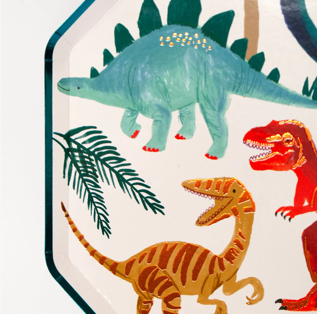 Dinosaur Kingdom Dinner Plates (x 8)