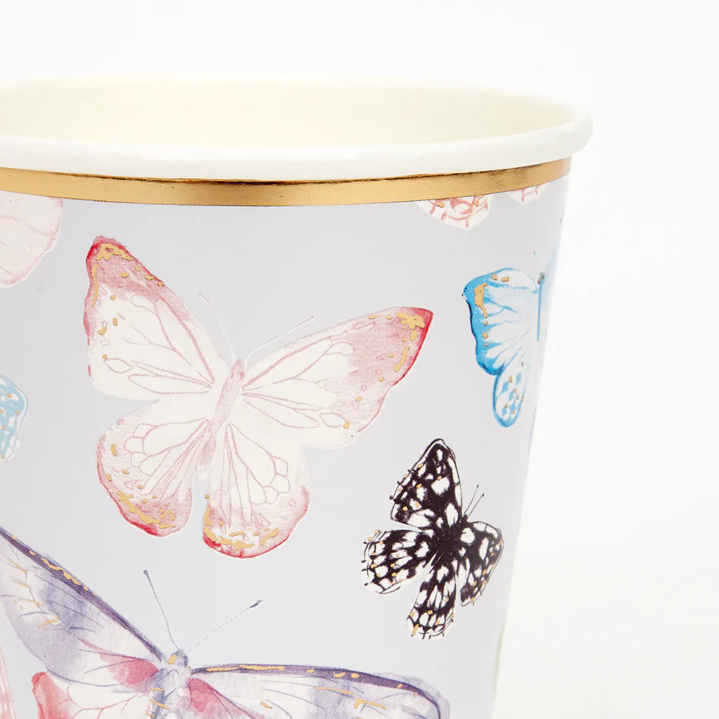 Butterfly Party Cups (x 8)