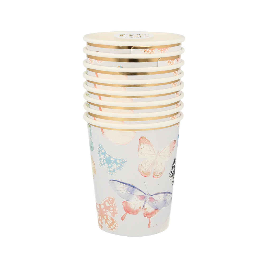 Butterfly Party Cups (x 8)