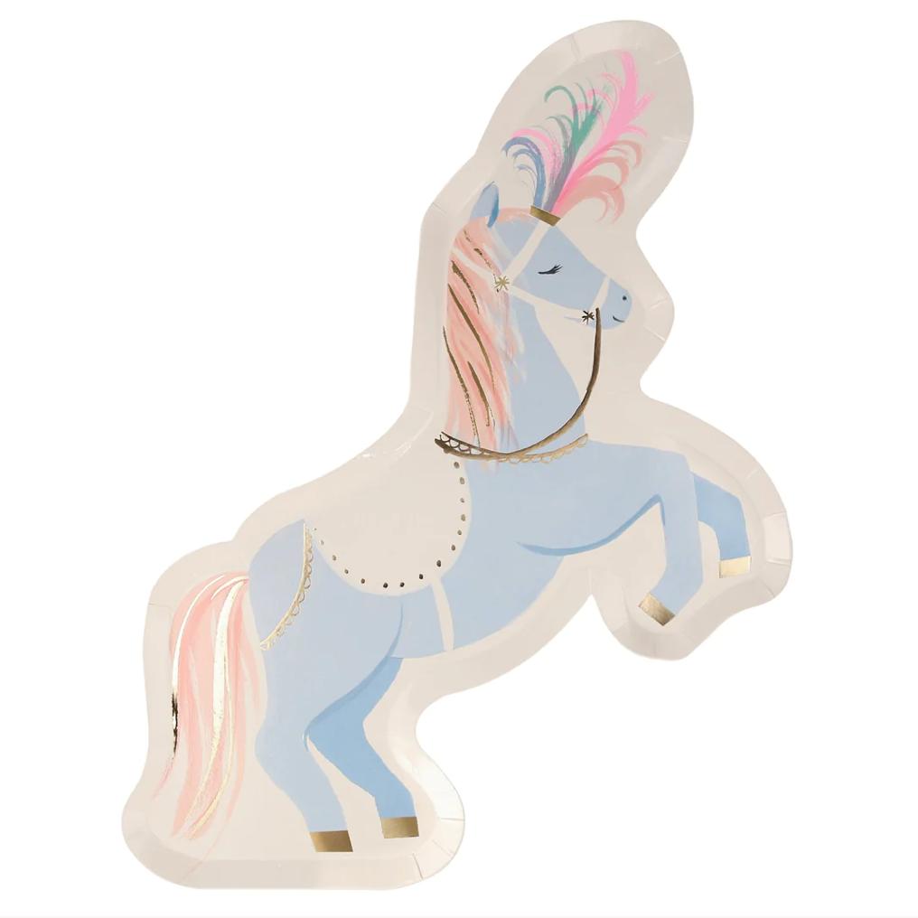 Circus Stallion Plates (x 8)