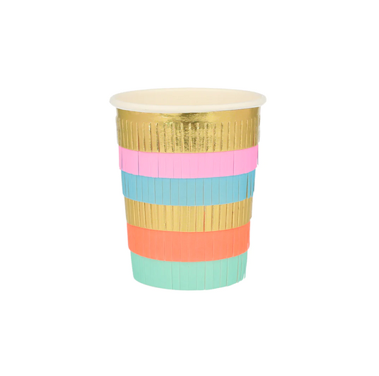 Circus Fringe Party Cups (x 8)