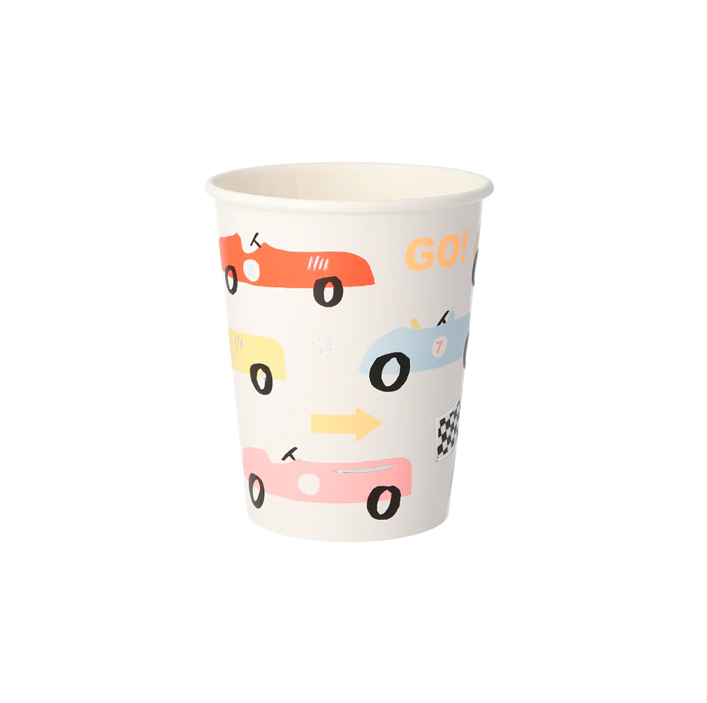 Race Car Party Cups (x 8)