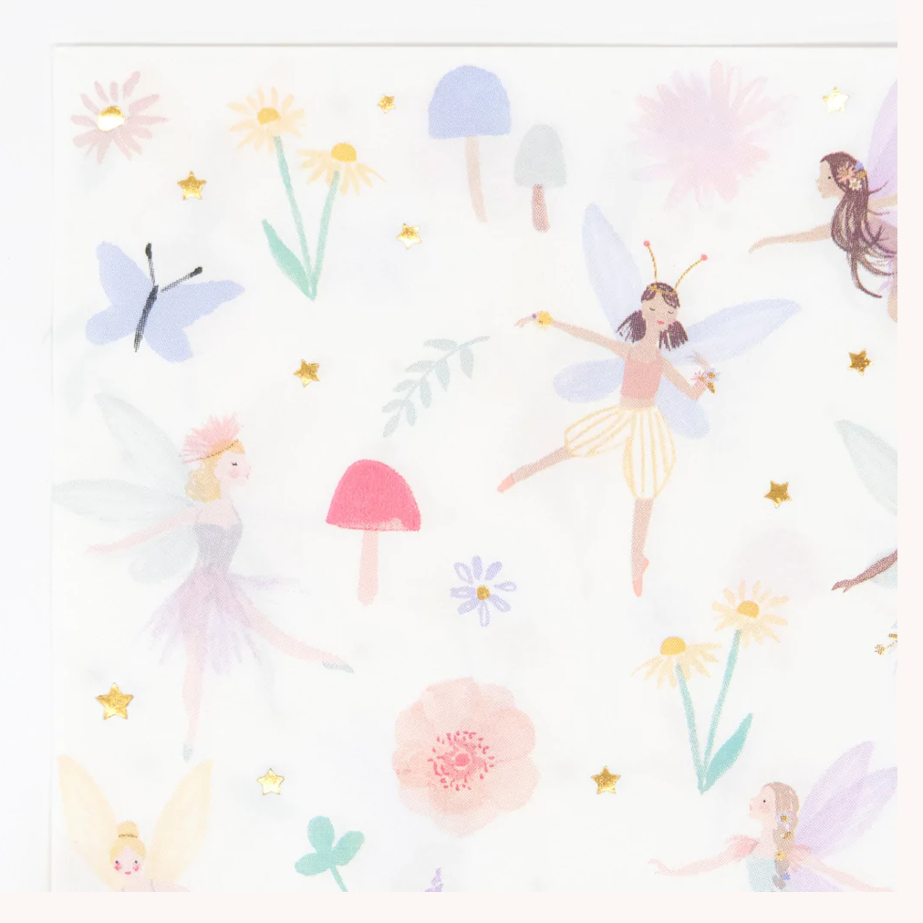 Large Fairy Napkins (x 16)