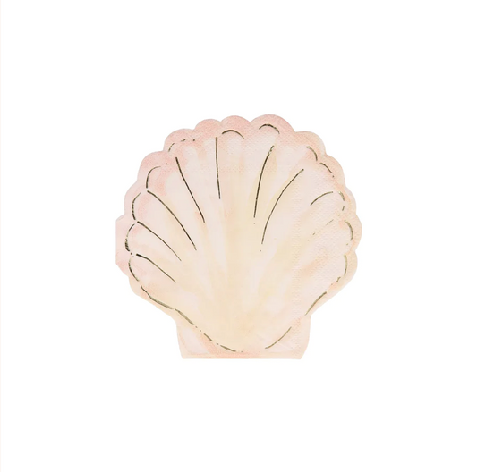 Watercolor Clam Shell Napkins (set of 16)